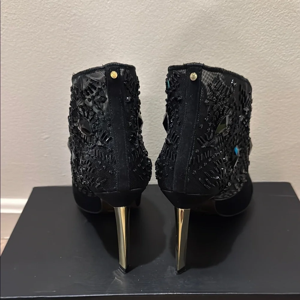 Ted Baker Black Stiletto Heels with Lace Detailing EUC - Picture 5 of 6